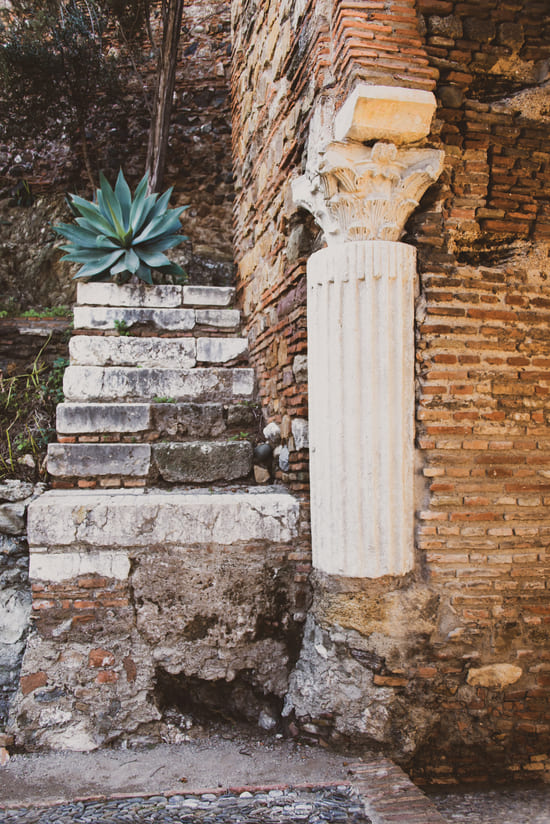 history alcazaba roman columns